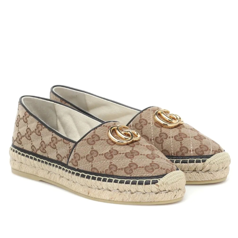 Gucci Pilar GG Canvas Espadrilles
